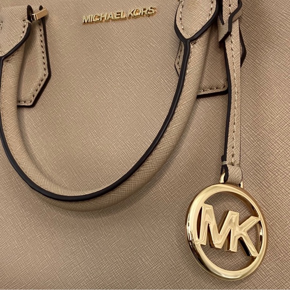 Michael Kors | Camille Tan Leather Shoulder Bag